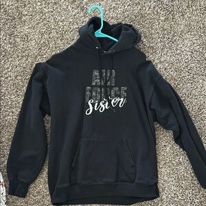 Black Air Force Sister Hoodie